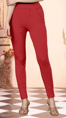 DTR FASHION Loose Fit Women Red Trousers