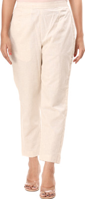 Kicha Regular Fit Women Khaki Trousers