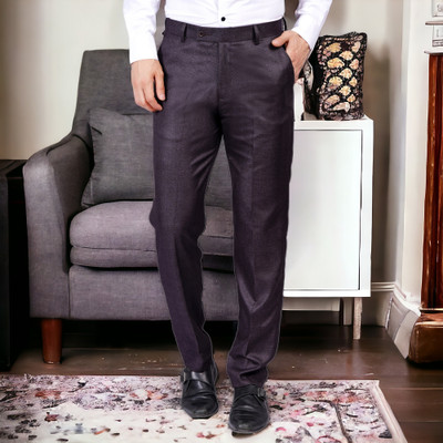 AXOLOTL Regular Fit Men Purple Trousers