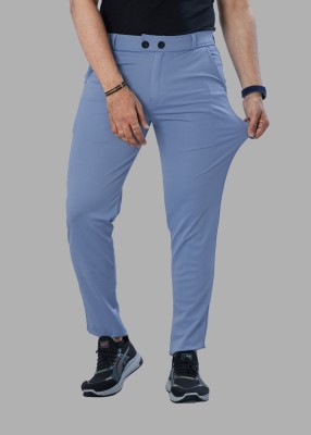 We Perfect Slim Fit Men Blue Trousers