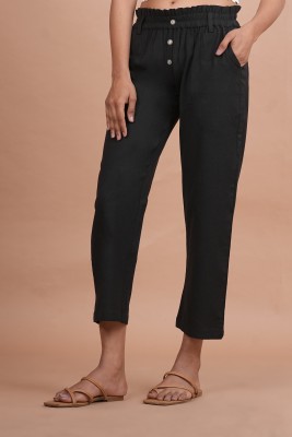 Mirayya Enterprises Regular Fit Women Black Trousers