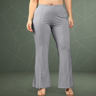 Anitafashion Loose Fit Women Grey Trousers