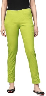 BerdNerd Regular Fit Women Light Green Trousers