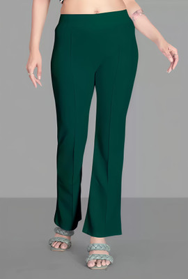 SHAHVEER CREATION Relaxed Women Dark Green Trousers