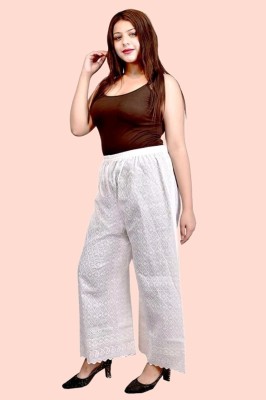 Ani enterprises Regular Fit Girls White Trousers