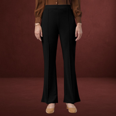 Squadfashion Loose Fit Women Black Trousers