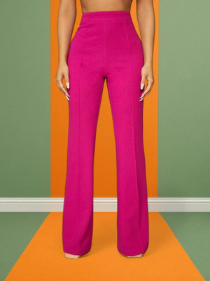 nitafashion Regular Fit Women Pink Trousers
