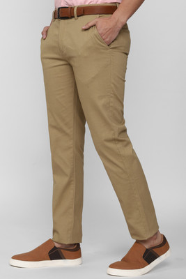 PETER ENGLAND Slim Fit Men Beige Trousers