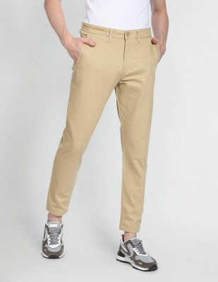 FLYING MACHINE Regular Fit Men Brown Trousers