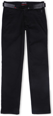 GINI & JONY Regular Fit Baby Boys Black Trousers