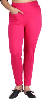 Comfort Lady Regular Fit Women Pink Trousers