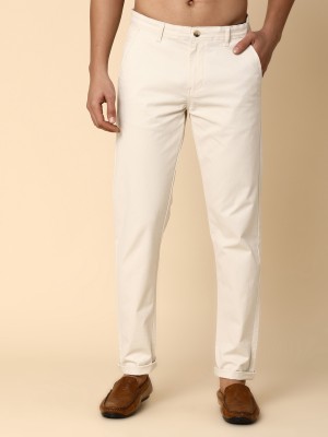 V-MART Slim Fit Men White, White Trousers