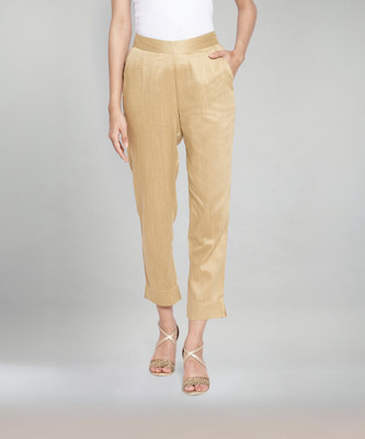 Aurelia Regular Fit Women Yellow Trousers