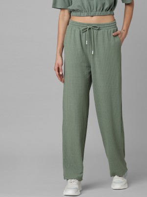 ONLY Regular Fit Women Green Trousers