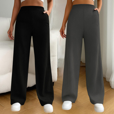 Fabflee Comfort Fit Women Multicolor Trousers