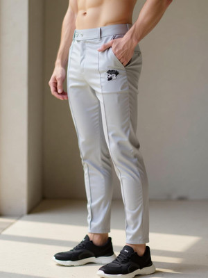 Bacardo Regular Fit Men Grey Trousers