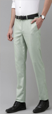pesado Slim Fit Men Green Trousers