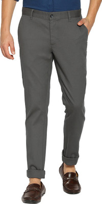 BASICS Skinny Fit Men Grey Trousers