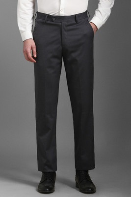 LOUIS PHILIPPE Slim Fit Men Black Trousers