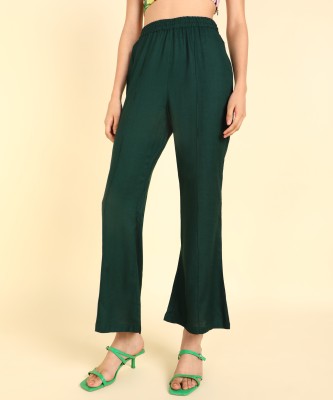 SVK Etail Regular Fit Women Green Trousers
