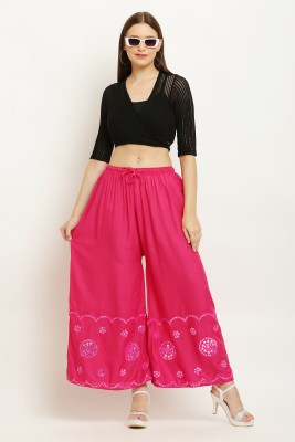 Jhumru Relaxed Women Maroon Trousers