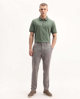 RARE RABBIT Regular Fit Men Grey Trousers