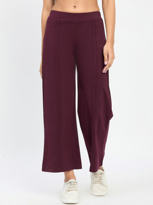 DUKE Regular Fit Women Maroon Trousers