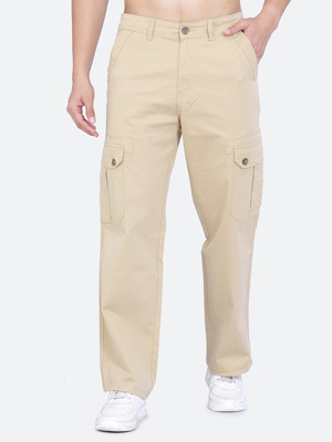 AWACK Regular Fit Men Khaki Trousers