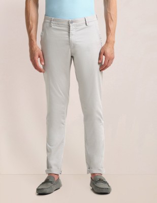 U.S. POLO ASSN. Slim Fit Men Grey Trousers