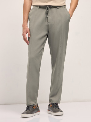 THE BEAR HOUSE Loose Fit Men Grey Trousers