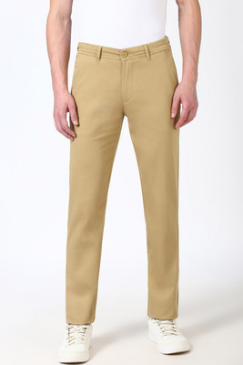 PETER ENGLAND Slim Fit Men Khaki Trousers