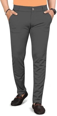 Chandan Tex Fab Comfort Fit Men Grey Trousers