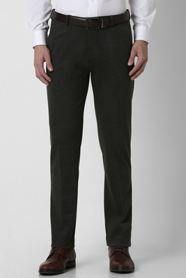 PETER ENGLAND Slim Fit Men Black Trousers