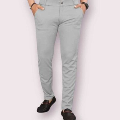 ALVINENTERPRISE Slim Fit Men Grey Trousers