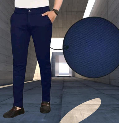 Nitya TrackP Slim Fit Men Blue Trousers