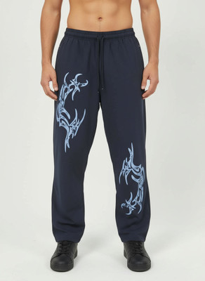 Menover Straight Fit Men Blue Trousers