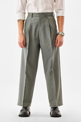 Snitch Relaxed Men Grey Trousers