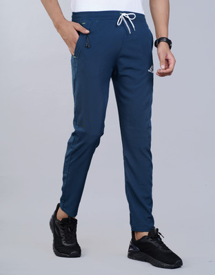 RAOSHAB Regular Fit Men Dark Blue Trousers