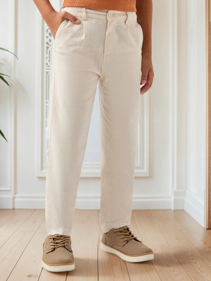 JUNIORS by Babyshop Regular Fit Boys Beige Trousers