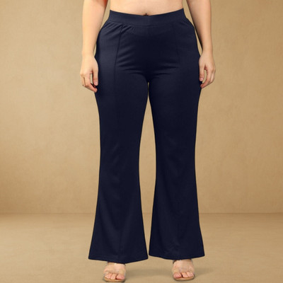 Anitafashion Comfort Fit, Regular Fit Women Dark Blue Trousers