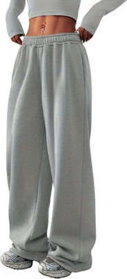Dockstreet Loose Fit Women Grey Trousers