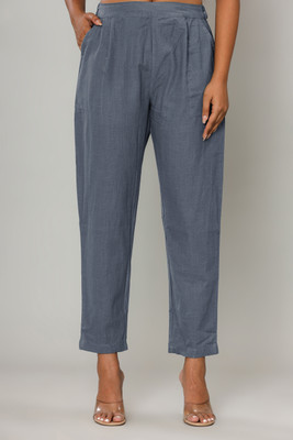 Vivan Enterprises Regular Fit Women Grey Trousers