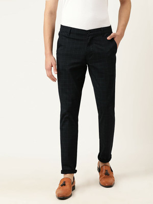 The Indian Garage Co. Regular Fit Men Black Trousers