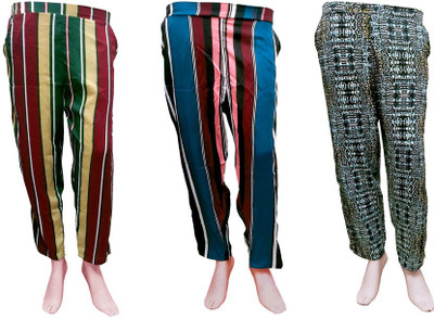 IndiWeaves Regular Fit Women Multicolor Trousers