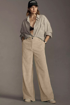 Rajovati Relaxed Women Cream Trousers