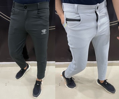 We Perfect Slim Fit Men Grey, Grey Trousers