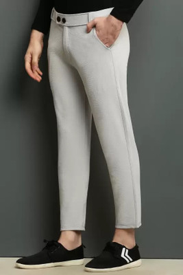 Veloxwear Slim Fit Men Grey Trousers