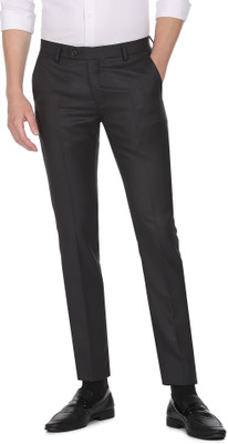 ARROW Regular Fit Men Brown Trousers