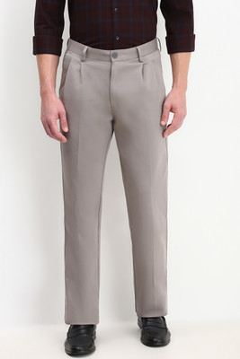 Allen Solly Regular Fit Men Grey Trousers
