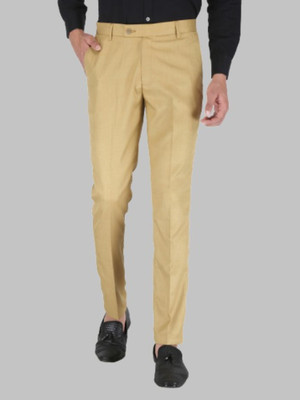 METRONAUT Slim Fit Men Khaki Trousers